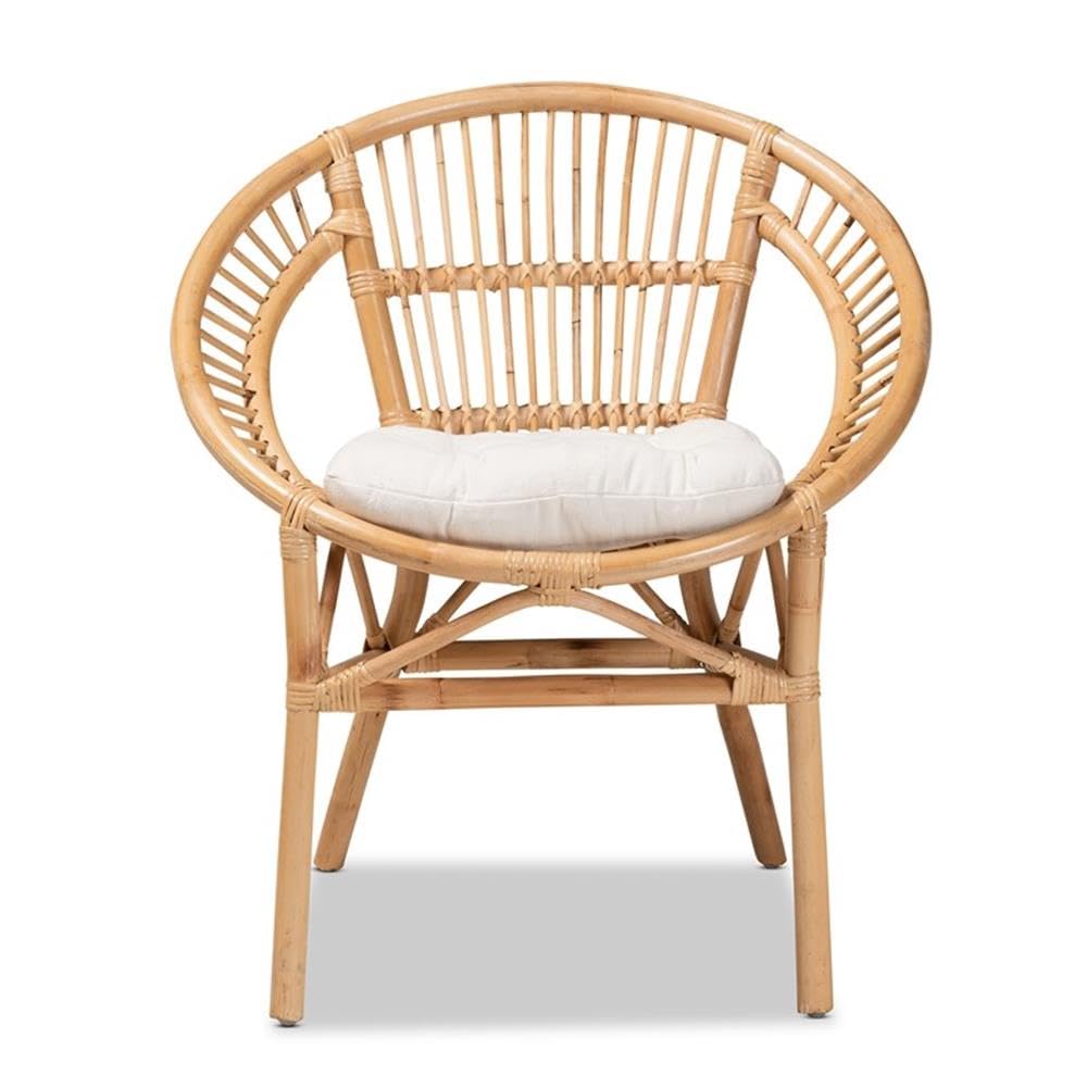 Baxton Studio Athena Rattan Dining Chair - Thumbnail 2