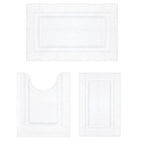 Shacos Bathroom Rugs Set Of 3 Soft Bath Mats With U Shape Toilet Rugs Absorbent Non Slip Washable Microfiber Bath Rugs Bathroom
