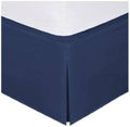 Fancy Collection Full Size Easy Care Tailored Microfiber 14-Inch Bed Skirt Solid Navy Blue New
