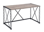 Acme Jodie Console Table in Rustic Oak & Black Finish