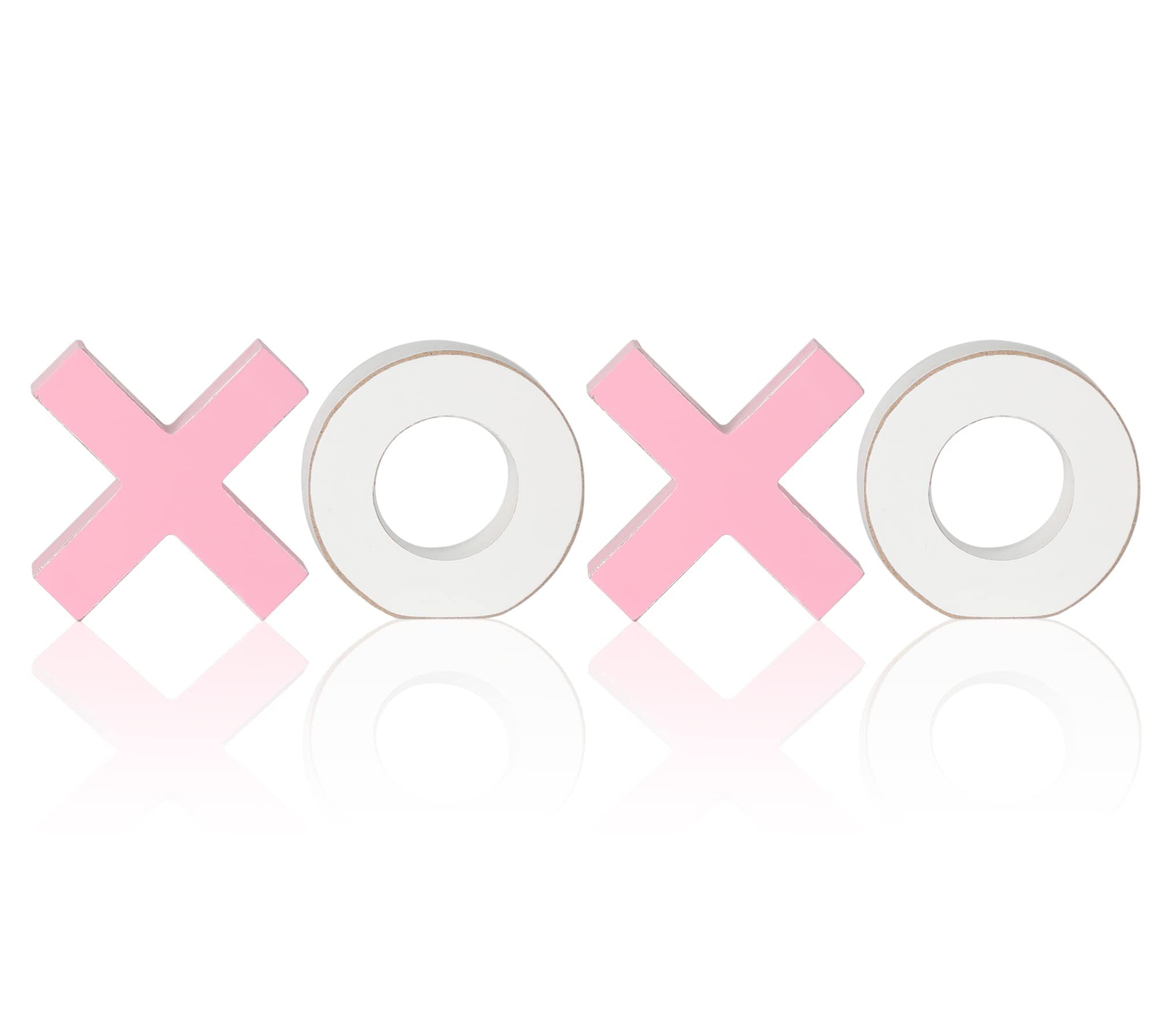 XOXO Valentines Day Tiered Tray Decor XOXO Wooden Sign Romantic Table Centerpiece Valentines Day Tabletop D  cor for Home Wedd
