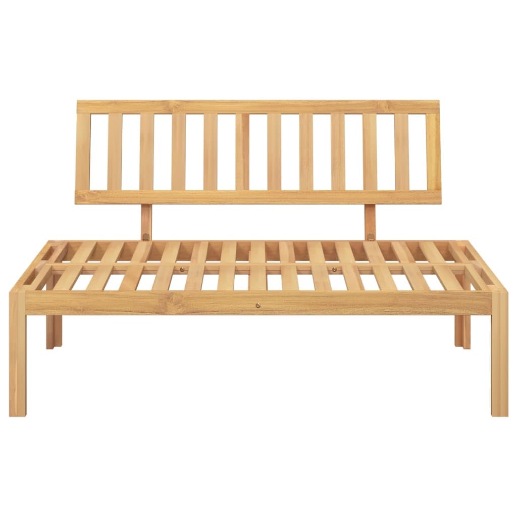 vidaXL Pallet Sofa Center Section Solid Acacia Wood