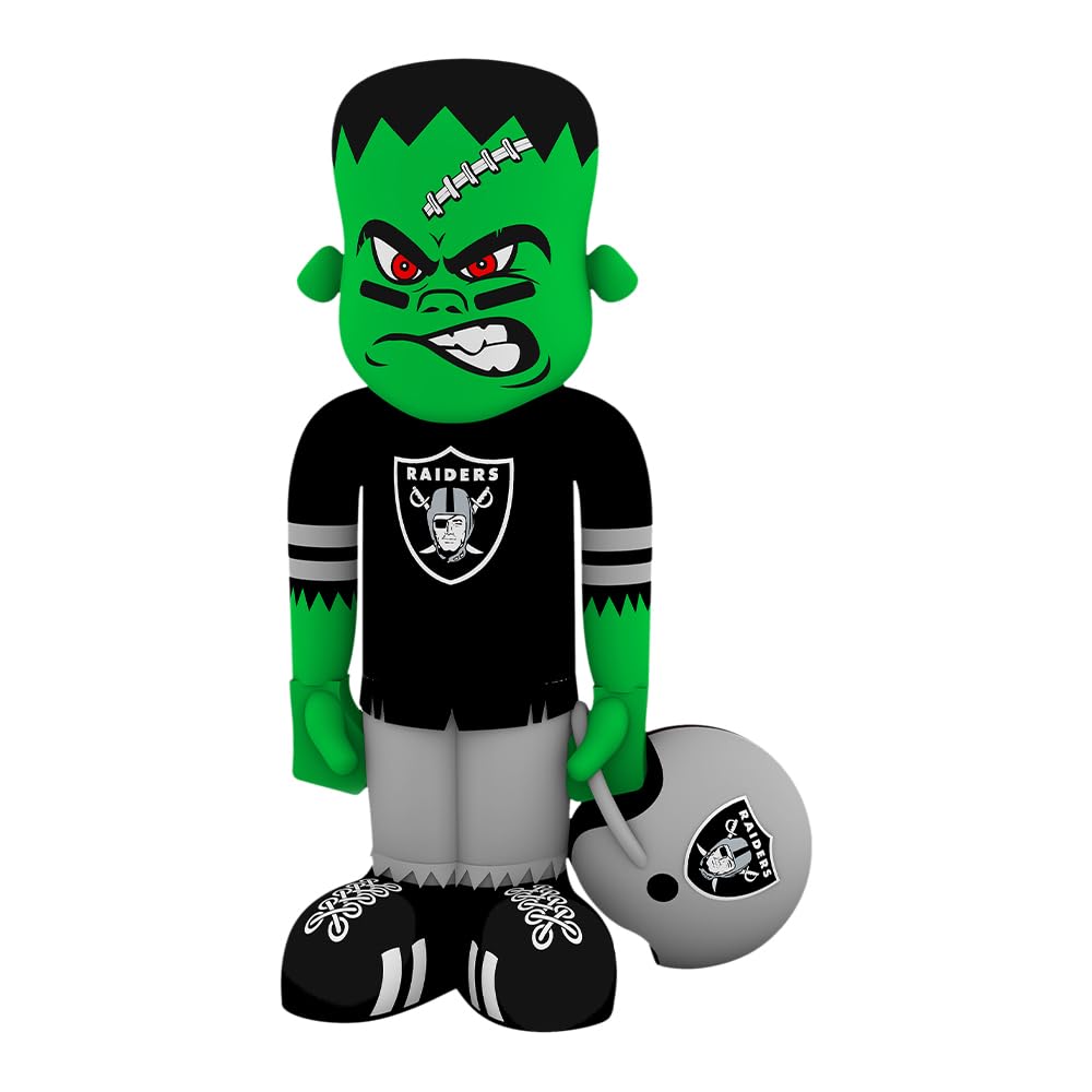 Sporticulture NFL Las Vegas Raiders 78 Blow Up Inflatable Steinbacker with LED Lights & Built-in Blower - Balloon Merchandise D