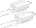 Samsung Usb C Wall Charger,2-Pack Pd 25W Super Fast Charger Whit Usb C Fast Charging Cable For Galaxy S23S23S23 Ultras22S22S22 U