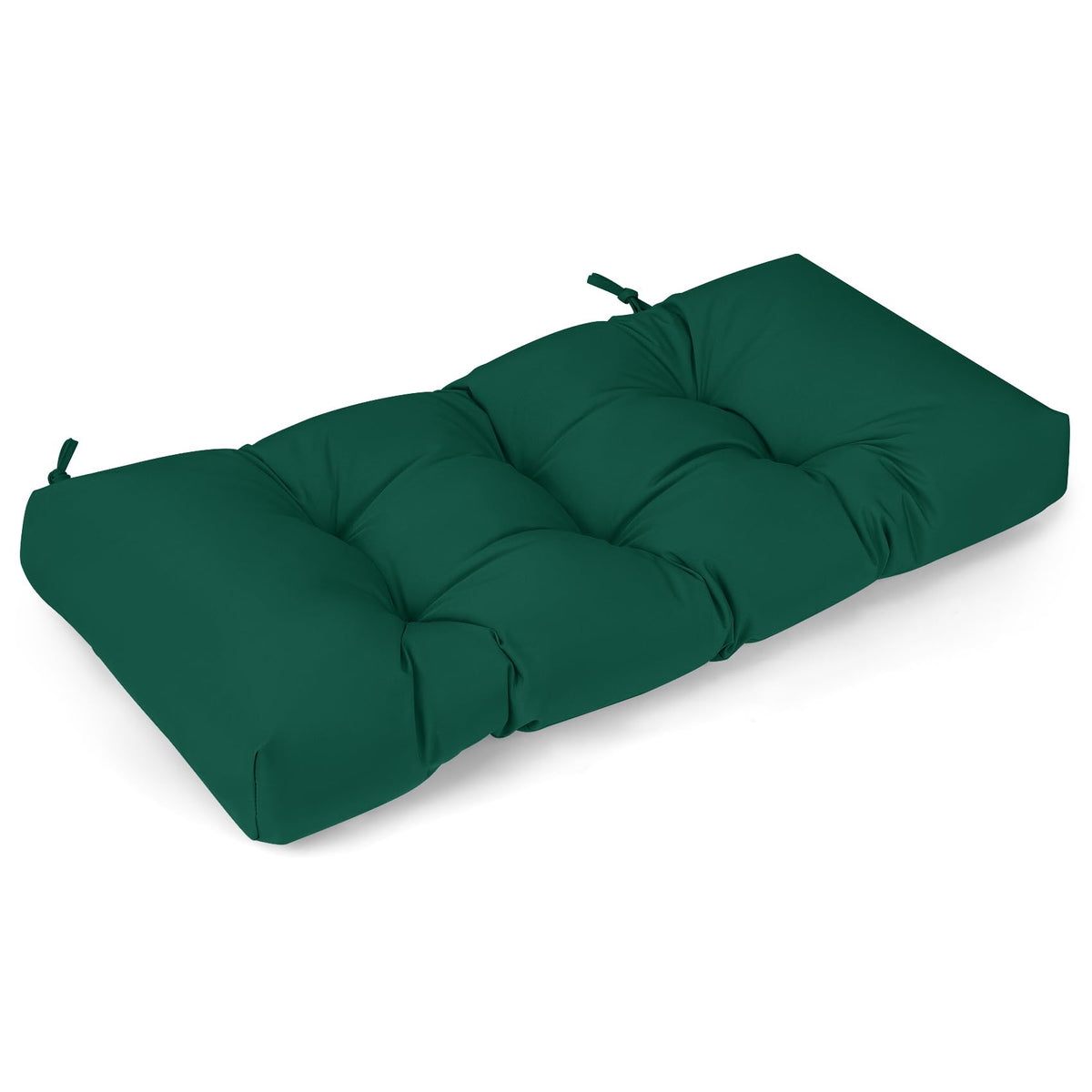 Sutteles Bench Cushion, Waterproof Tufted Memory Foam Cushion With Non-Slip Ties, Bench Cushions For Outdoor/Indoor (Green, 36X1