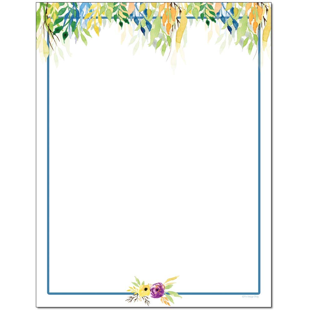 Summer Foliage Letterhead Laser & Inkjet Printer Paper (25 Sheets)