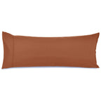 Nestl Body Pillow Cover - Soft Body Pillow Pillowcase - Lightweight Orange Rust Pillowcase - Microfiber Body Pillow Case Cover - 20X54 Inches - Envelope Closure