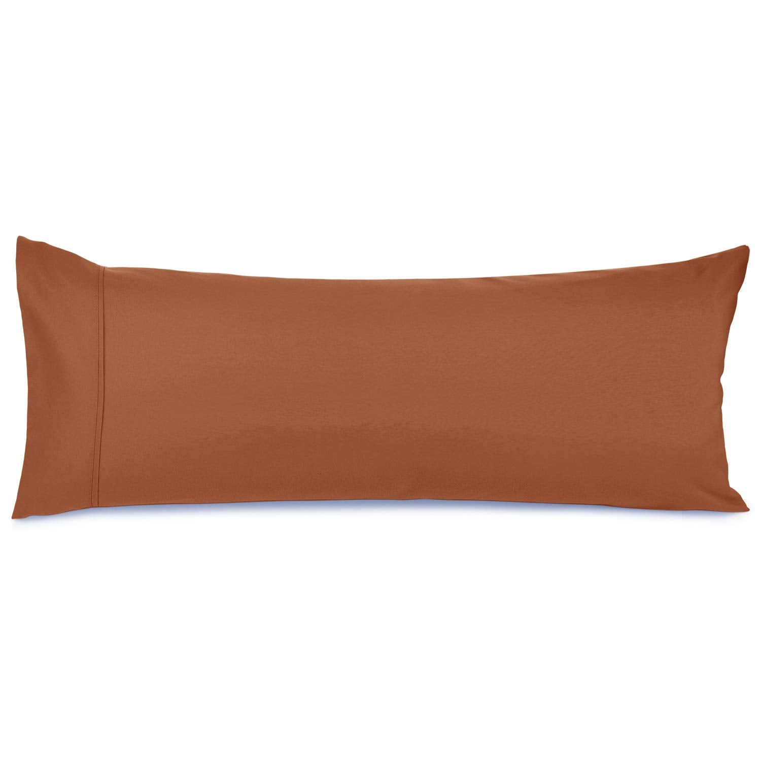 Nestl Body Pillow Cover - Soft Body Pillow Pillowcase - Lightweight Orange Rust Pillowcase - Microfiber Body Pillow Case Cover - 20X54 Inches - Envelope Closure