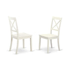 East West Furniture LGBO9-LWH-W 9 Piece Kitchen Set Includes a Rectangle Table with Butterfly Leaf and 8 Dining Room Chairs, 42x84 Inch