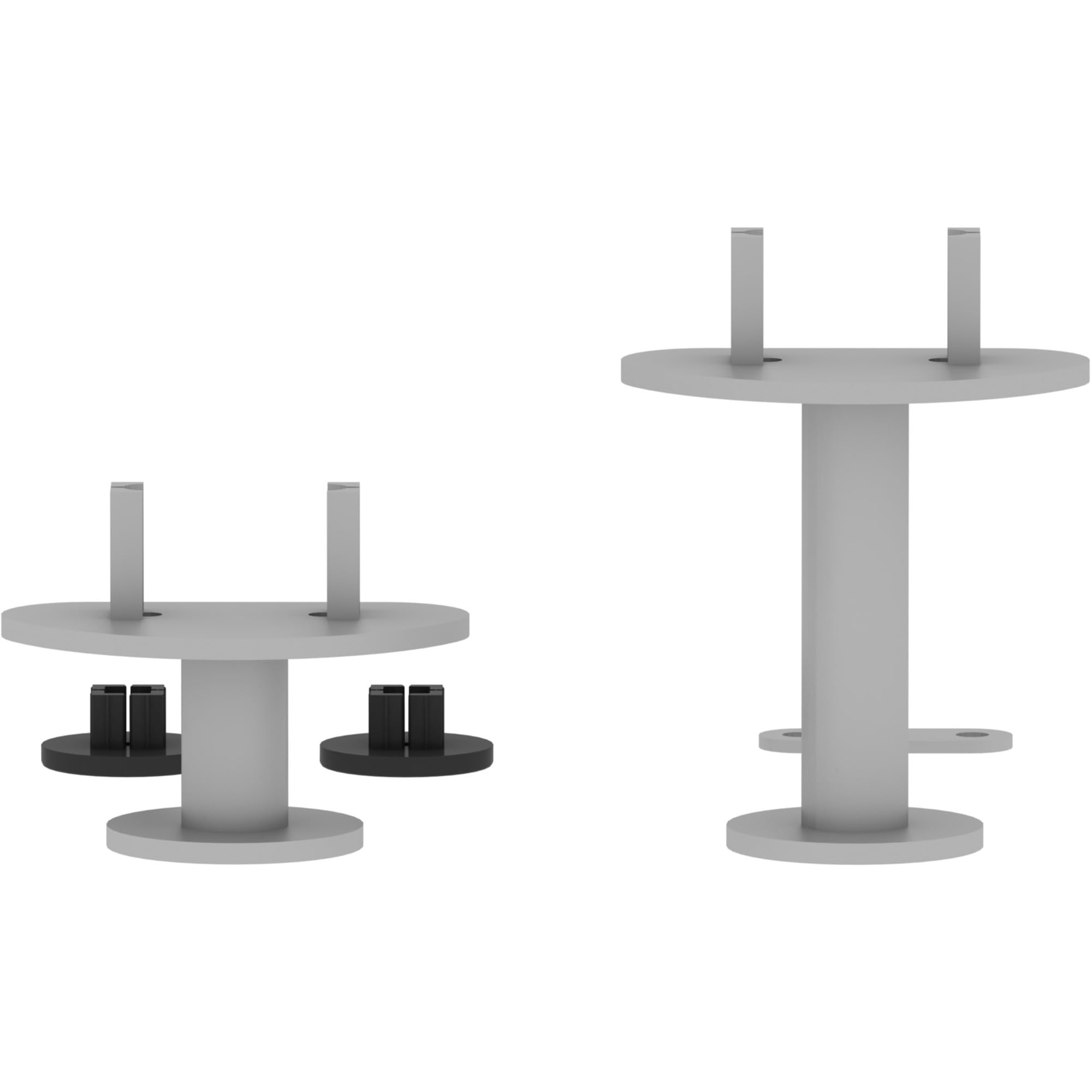 Lorell, LLR90283, Adaptable Panel System L Connector Set, 3 / Set, Silver