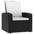 vidaXL Patio Reclining Chair - Adjustable Outdoor Relaxation Chair with Cushions, Durable and Easy-to-Clean Gray Poly Rattan Frame with Manual Reclining Function