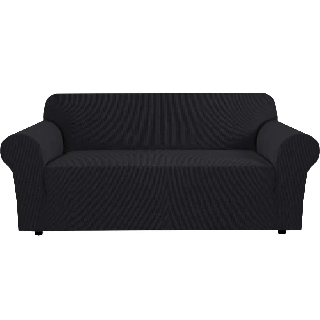 H.Versailtex Stretch Sofa Covers 4 Seater Sofa Slipcovers For Living Room Large Couch Cover Feature Thick Checked Jacquard Fabri
