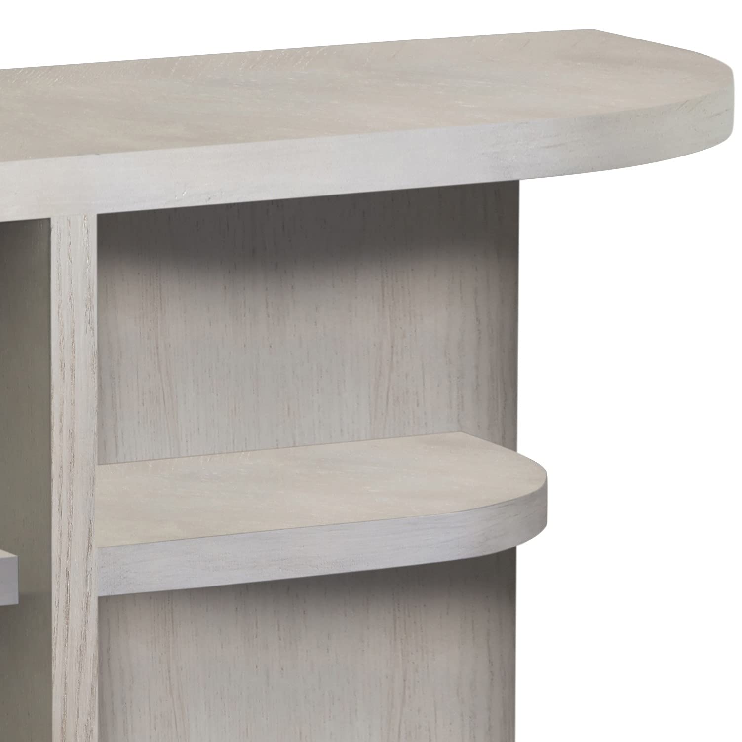 Progressive Furniture Augustine Ii Sofa Console Table, Pearlized Gray