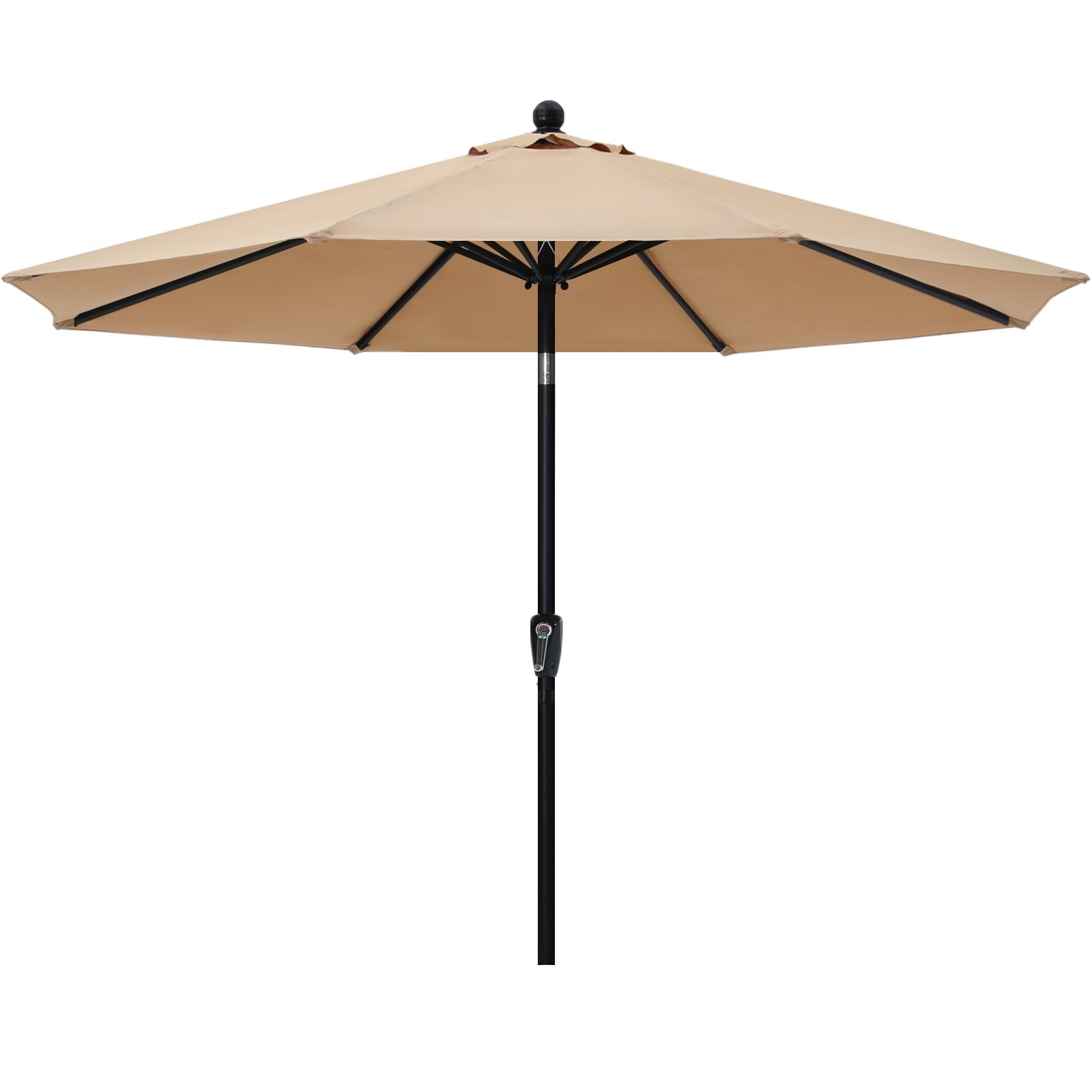 Abccanopy 10Ft Patio Umbrella - Outdoor Waterproof Table Umbrella With Push Button Tilt And Crank, 8 Ribs Uv Protection Pool Umb