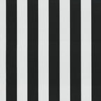 Pillow Perfect Stripe Indoor/Outdoor Accent Throw Pillow, Plush Fill, Weather, And Fade Resistant, Floor - 25' X 25', Black/Wh