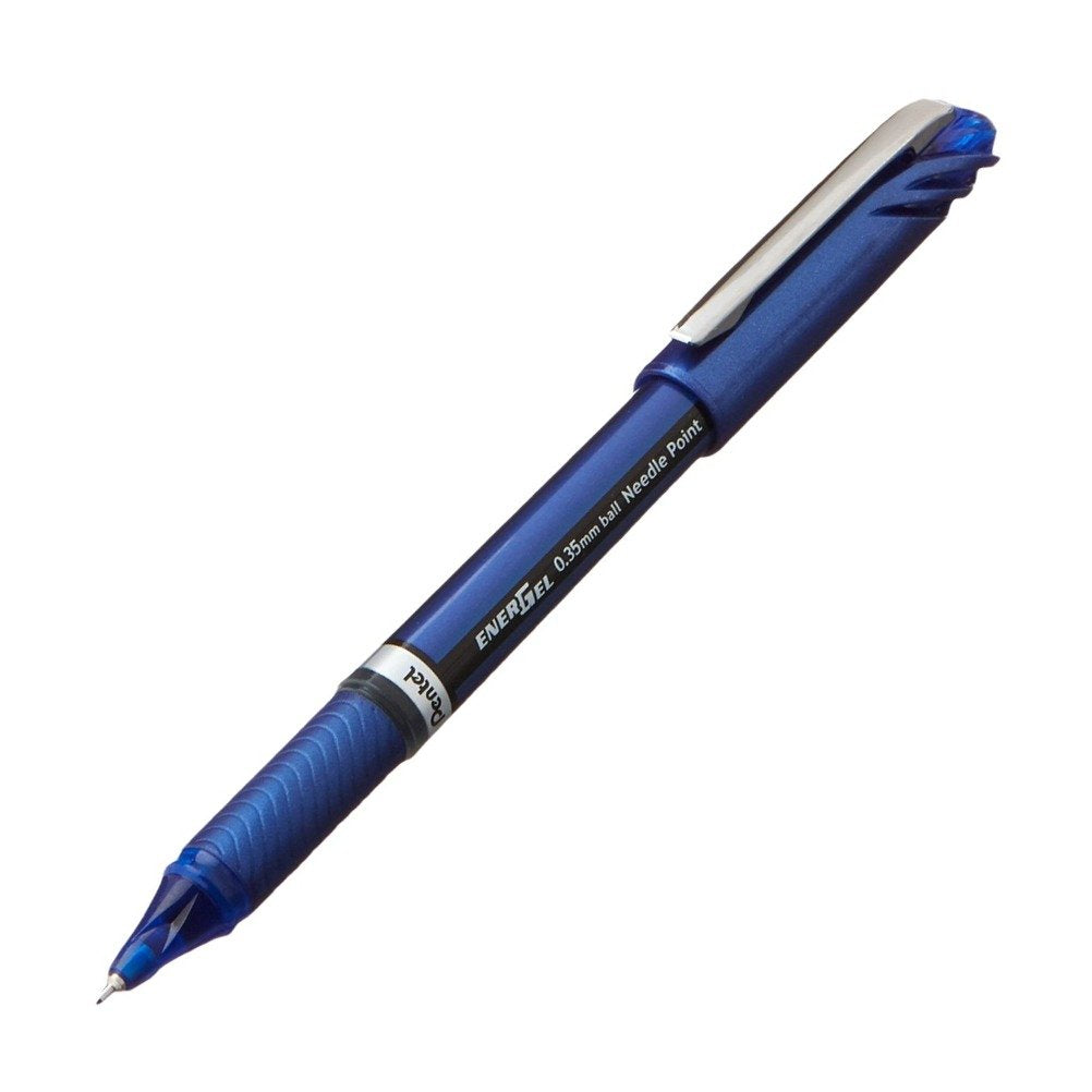 Pentel Energel Euro Ballpoint Pen, 0.35Mm Needle Tip, Blue Ink (Bln23-C)
