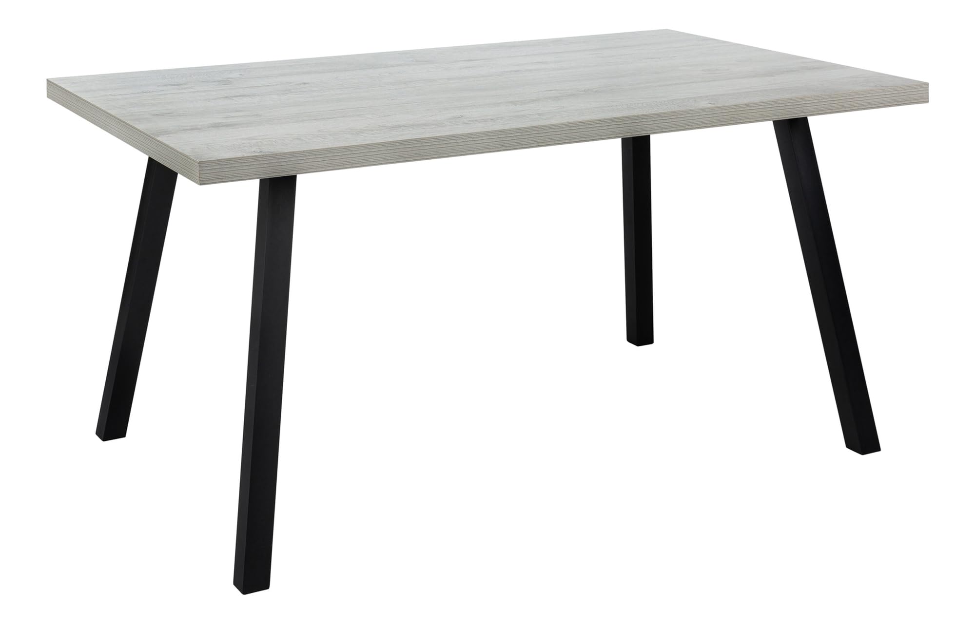 Monarch Specialties 36&quot;X 60&quot; / Grey Metal Dining Table, Gray/Black