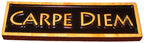 Abi Woodworking Carpe Diem    (Seize The Day), Decorative Wood Sign Plaque, Carved