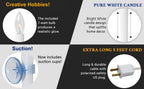 Creative Hobbies Electric Window Candle Lamp With Led Bulb, Brass Plated Base, Dusk To Dawn Sensor Turns Candle On In Dark And O