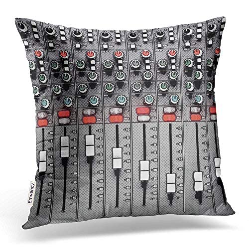 Emvency Square 20X20 Inches Decorative Pillowcase Music Mixer Sound Funny Dream Of A Tuner Polyester Decor Throw Pillow Cover Wi