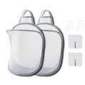 Mesh Collapsible Small Wall Laundry Baskets,Hanging Laundry Hamper,for Hotel, University Dormitory Use by HHSSALIN (2, CLASSIC)