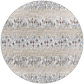 Winslow Wl5 Taupe Transitional Rug Round 4' X 4'