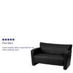 Flash Furniture HERCULES Majesty Series Black LeatherSoft Loveseat