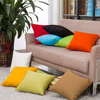 Augld 2Pack Outdoor/Indoor Throw Pillow Cover, Waterproof Solid Pillow Case Navy 20'X20'