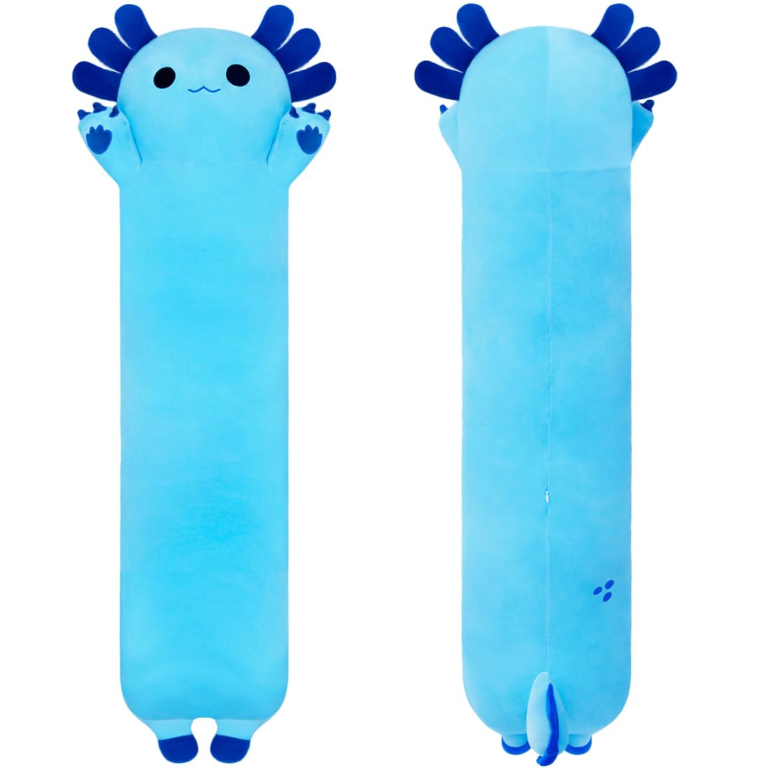 Chubbyjoy Long Axolotl Plush Pillow, 43    Cute Axolotl Stuffed Animals Toy Soft Kawaii Plushies Body Pillow Axolotl Plush Doll