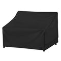 Nettypro Patio Loveseat Sofa Cover Waterproof Heavy Duty Outdoor Couch Furniture 2 Seater Cover, 54' Wx 32' Dx 35' H, Black