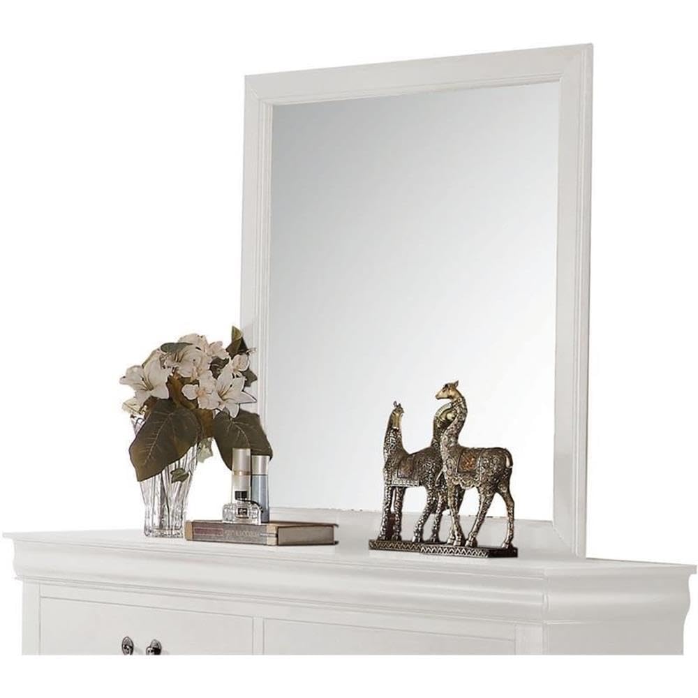 Acme Louis Philippe Wood Mirror In White