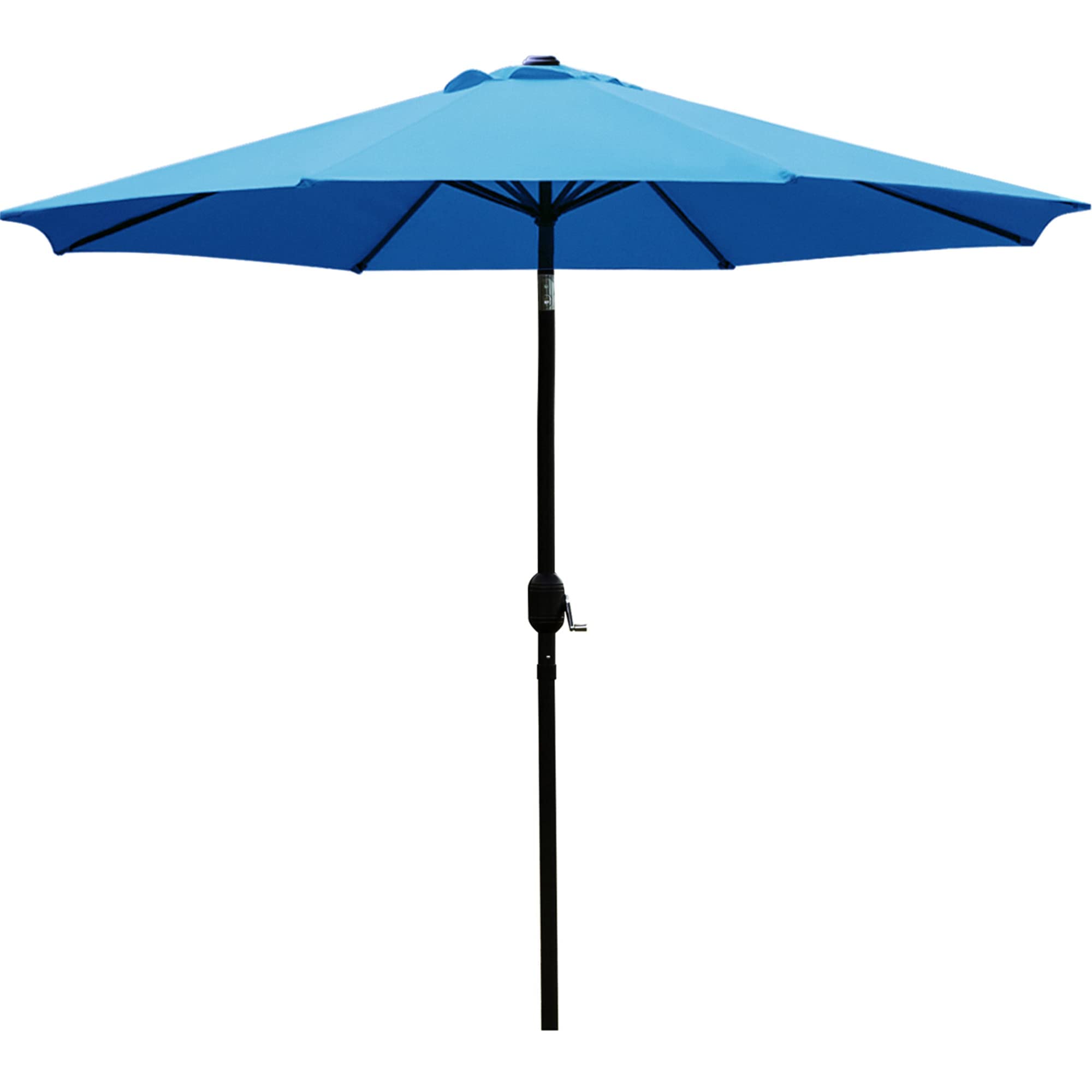Sunnyglade 9' Patio Umbrella Outdoor Table Umbrella With 8 Sturdy Ribs (Blue)