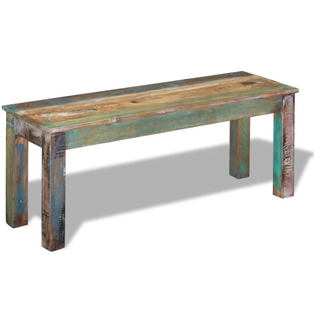 vidaXL Brown Wooden Storage Bench - Thumbnail 2