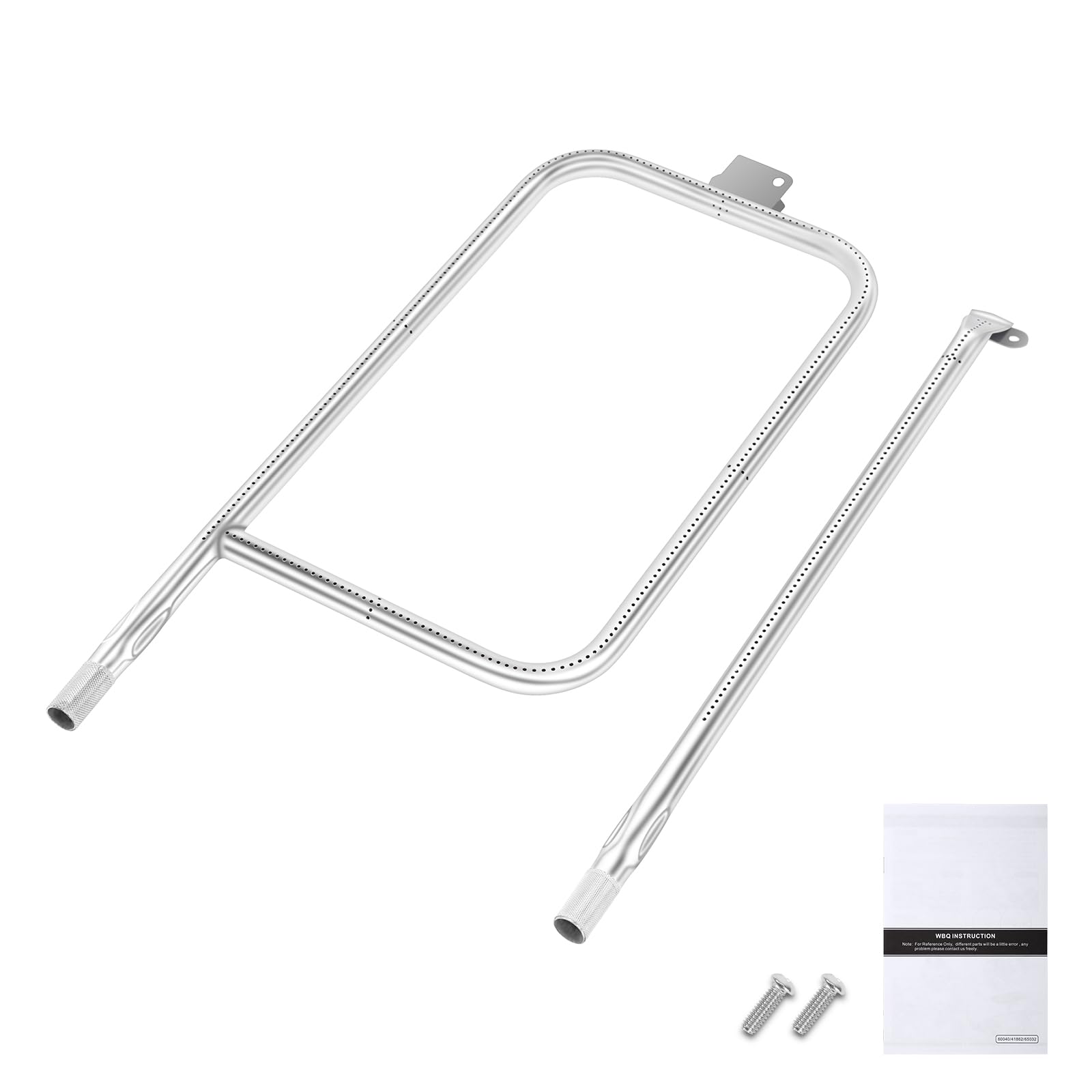 Qulimetal 65032 Grill Burner Tube For Weber Q3200, Q3000, Q320, Q300, 404341, 57060001, 586002 Gas Grills, Replacement Kit For W