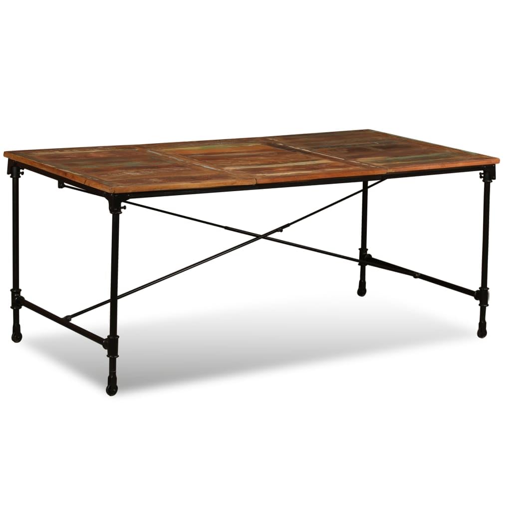 vidaXL Dining Table Solid Reclaimed Wood 70.9&quot;