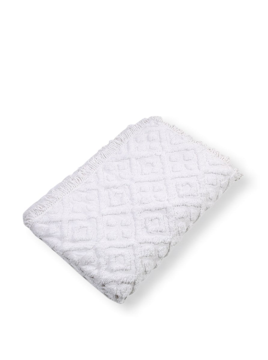 Stylemaster Diamond Bedspread, King, White