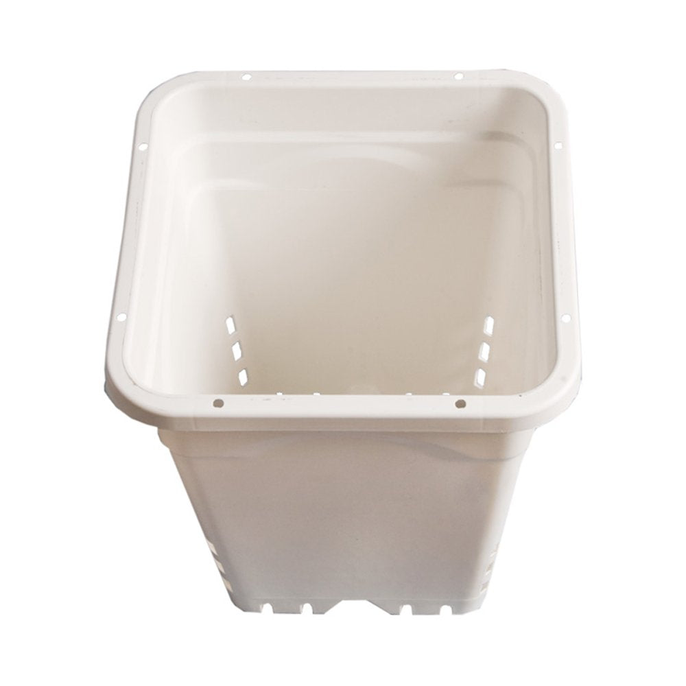Hydrofarm Square White Pot, 24 Per Case