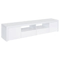 Coaster Home Furnishings Jude 2-Door 79" Tv Stand With Drawers White High Gloss