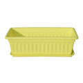 MERISHOPP Reusable Vegetable Planter Box LongLasting Balcony Planter Easy to Clean ABS Flower Pot Lightweight for Outdoor, Yell