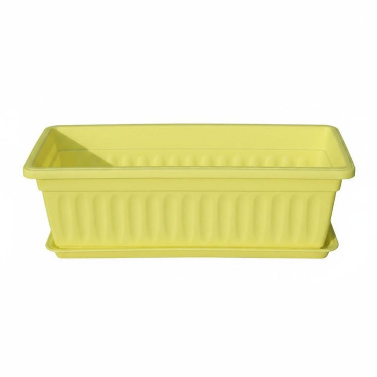 MERISHOPP Reusable Vegetable Planter Box LongLasting Balcony Planter Easy to Clean ABS Flower Pot Lightweight for Outdoor, Yell