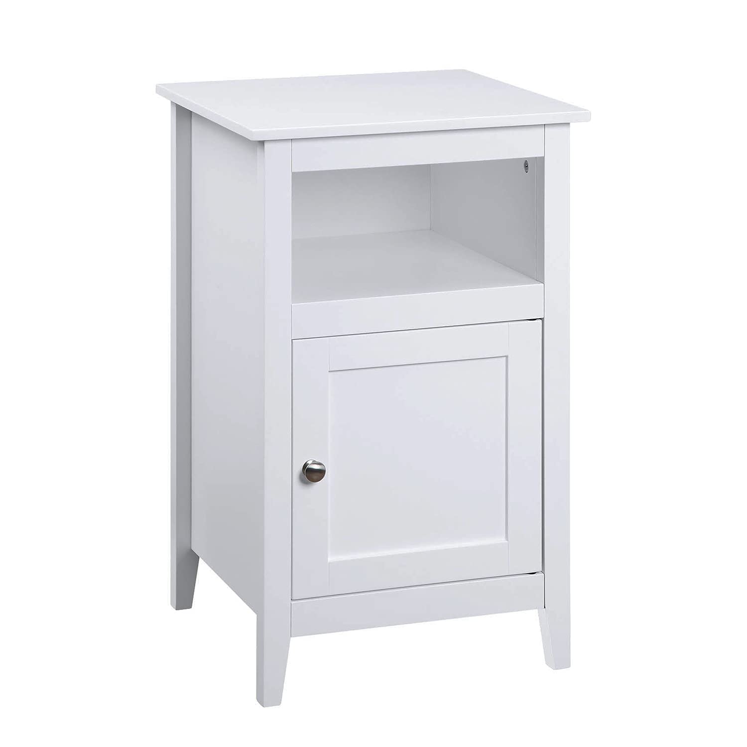 Convenience Concepts Designs2Go Storage Cabinet End Table with Shelf, White
