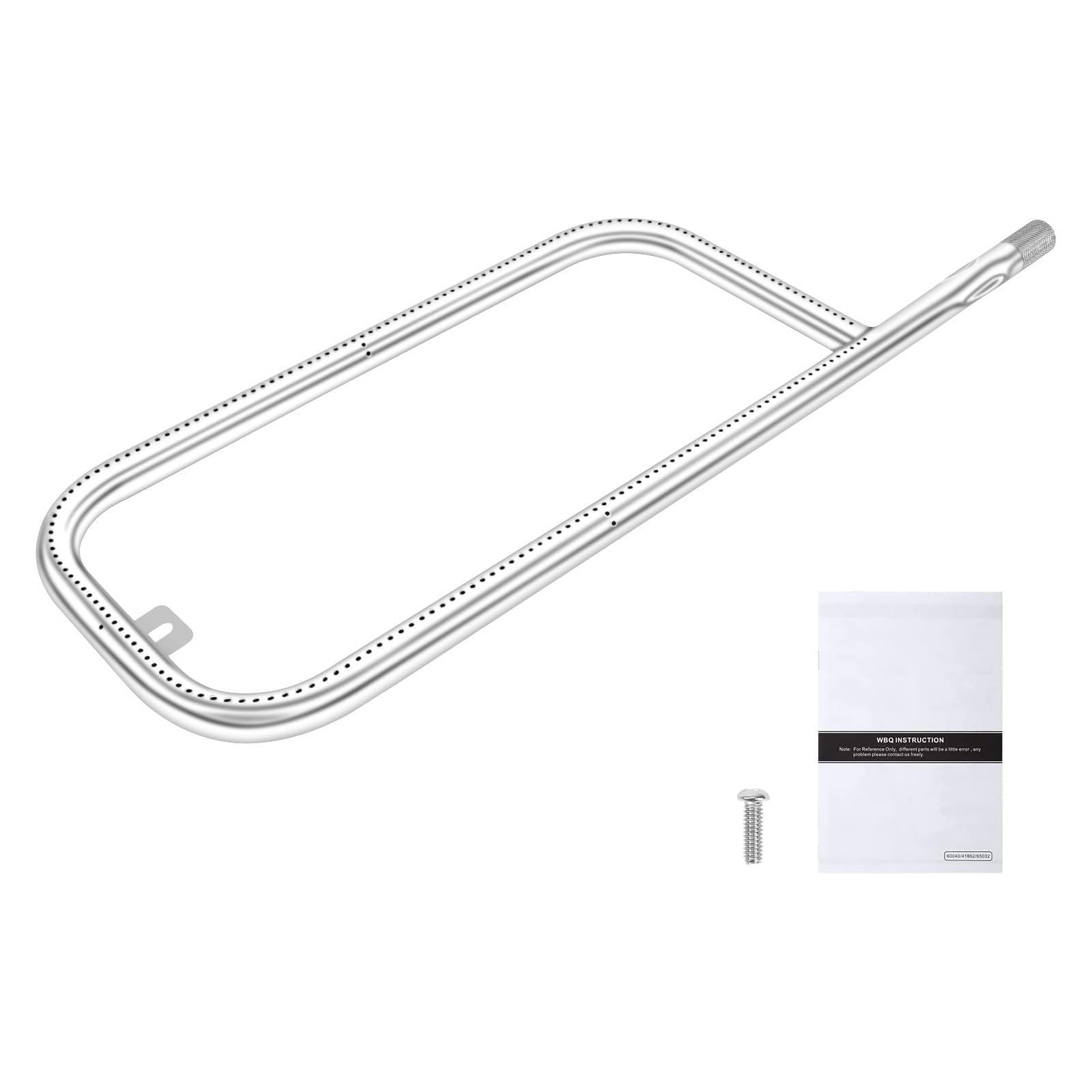 Qulimetal 41862 Grill Burner For Weber Q2200, Q220, Q2000 Q200, 396000, 396001, 396002, 566002, 53060001, 54060001, 304 Stainles