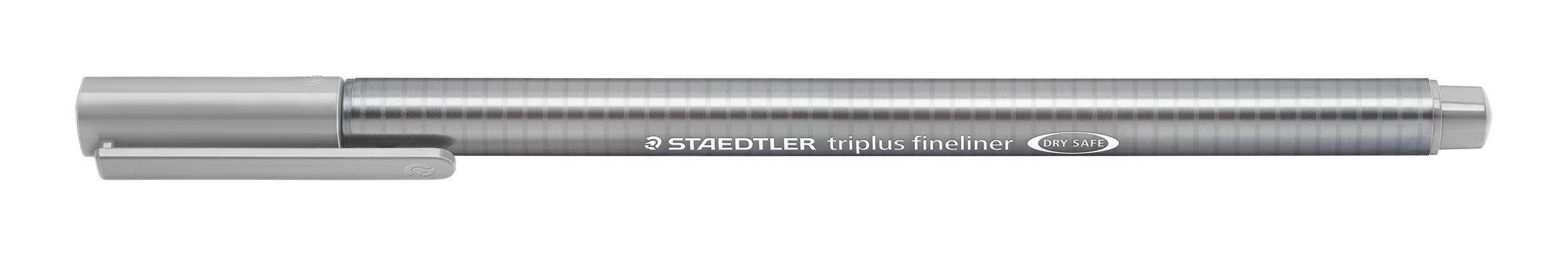 Staedtler Triplus Fineline 334 - Superfine Tip 0.3 Mm Silver-Grey