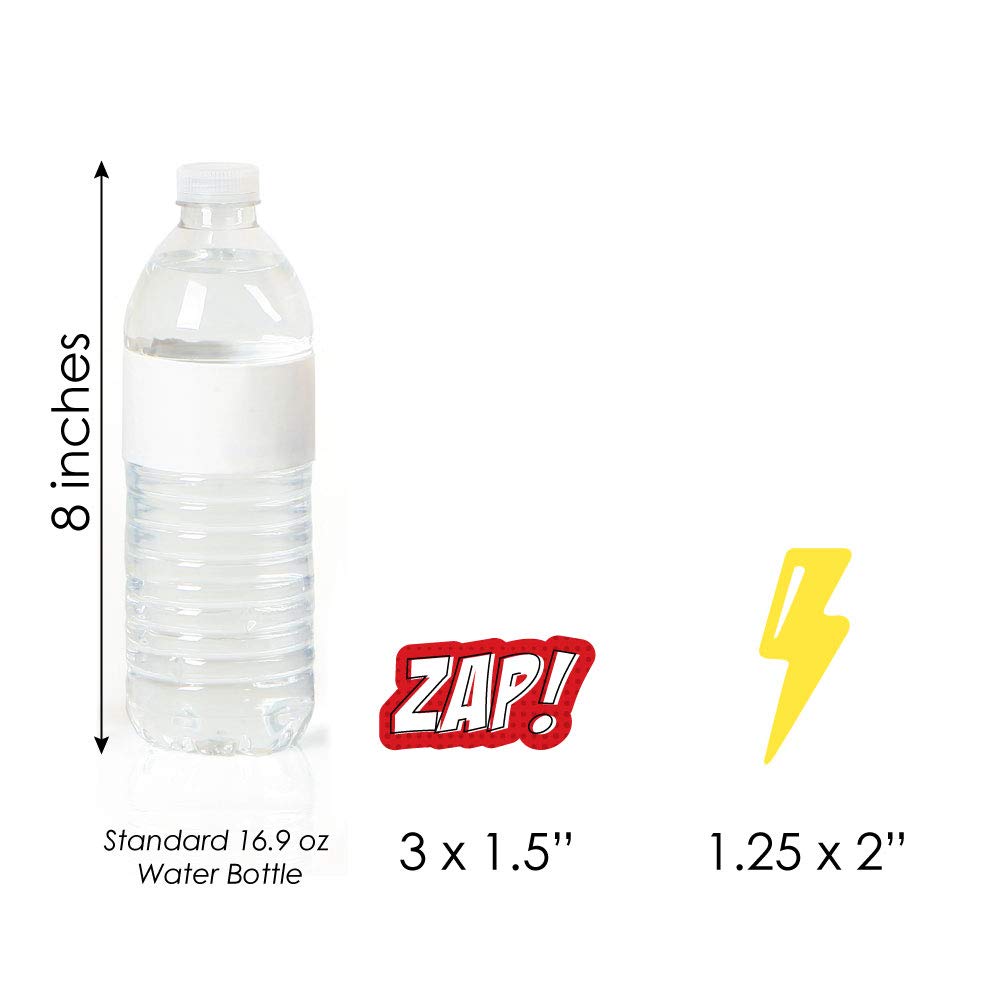 Big Dot Of Happiness Bam Superhero - Diy Shaped Baby Shower Or Birthday Party Cut-Outs - 24 Count