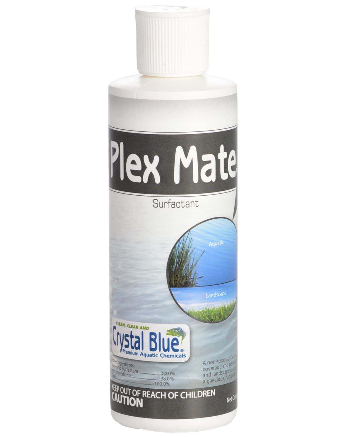 Plex Mate Aquatic Surfactant For Herbicides - 8 Ounces - Non-Ionic, Increase Product Coverage, Increase Product Penetration, Inc