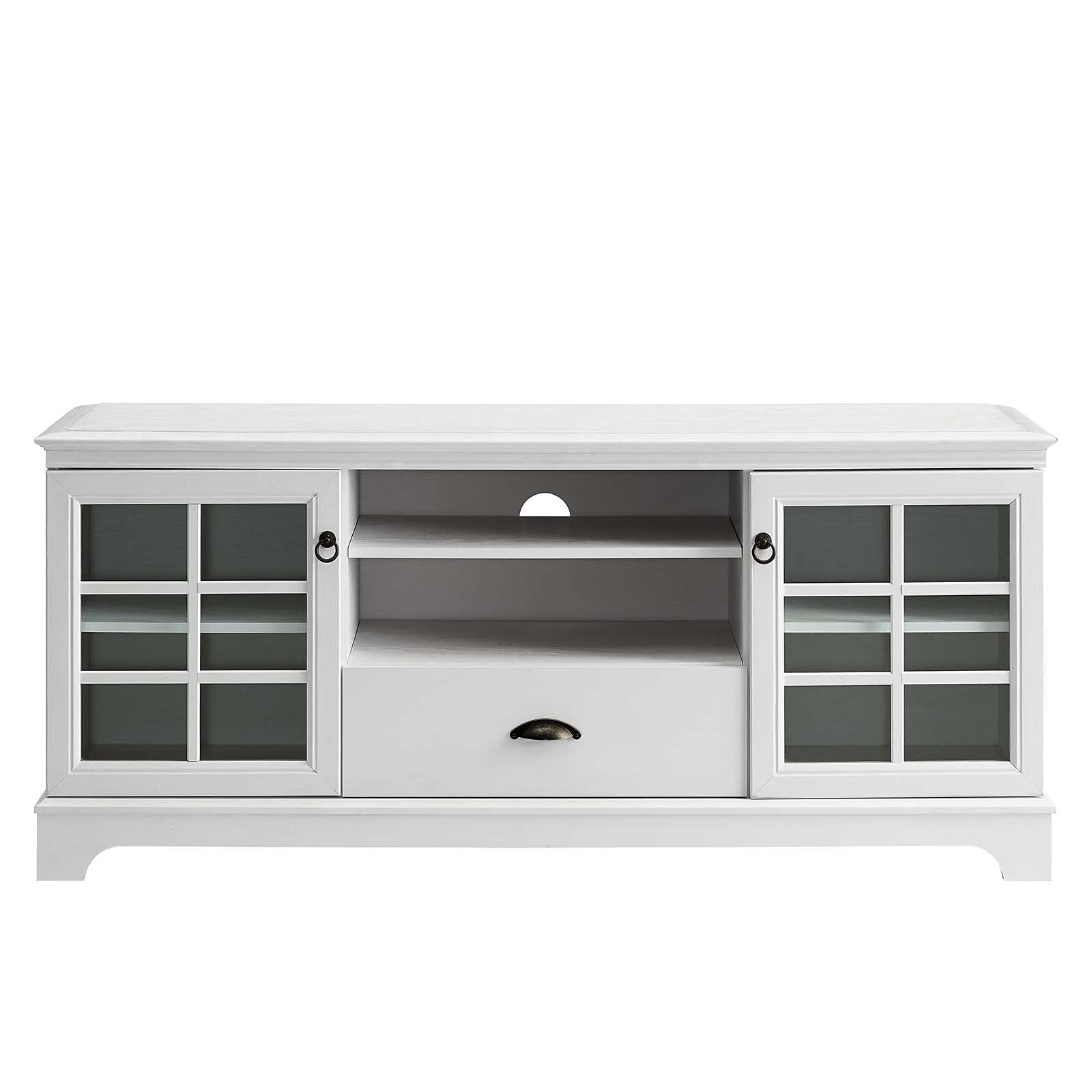 Modway Pacific Coastal Contemporary 59&quot; TV Stand in White, 59 Inch