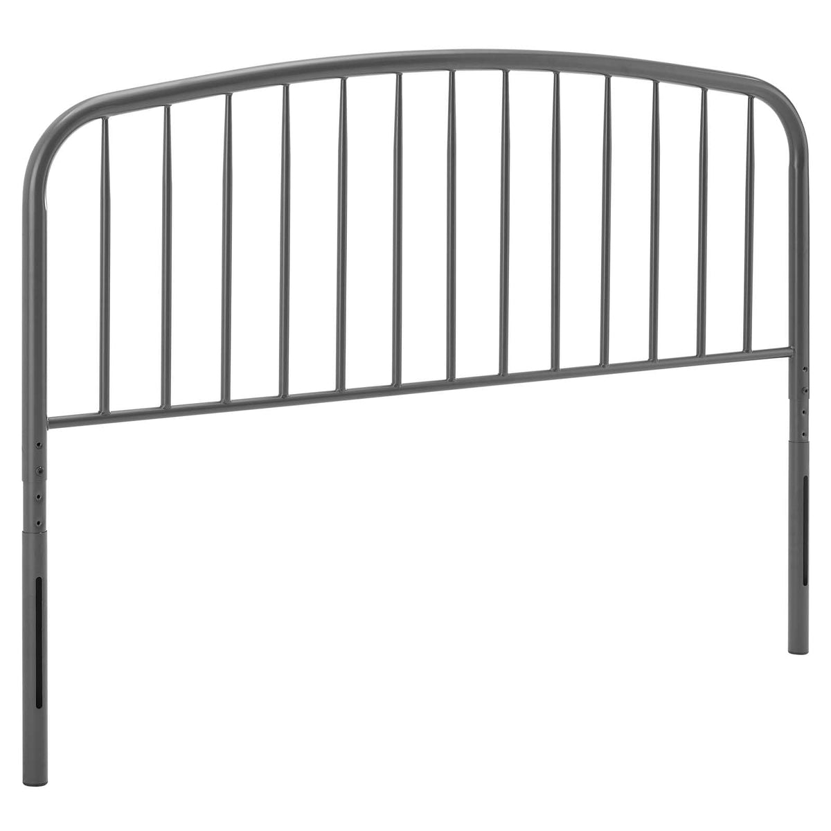 Modway Nova Modern Farmhouse Metal King Headboard In Graym 76. 5&quot;W X 1. 5&quot;D X 40. 5&quot;H