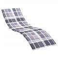 vidaXL Sun Lounger Cushion - Comfortable, Durable, and Versatile | Suitable for Patio/Garden Furniture and Indoor Use | Gray Che