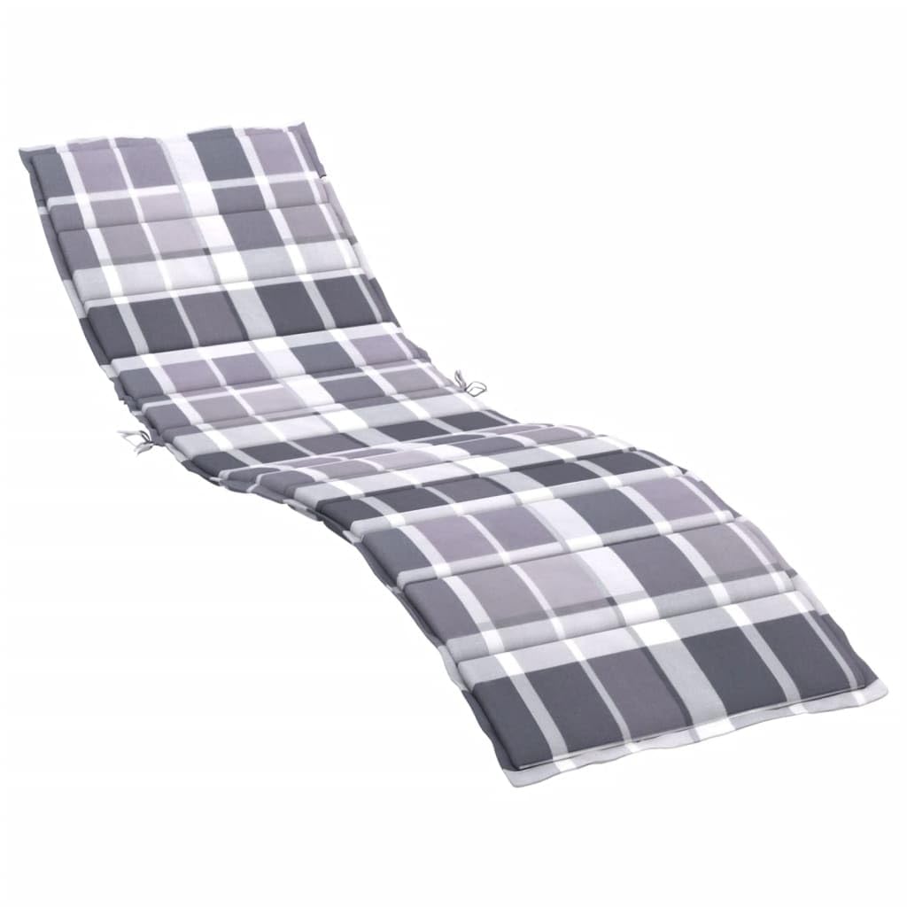 vidaXL Sun Lounger Cushion - Comfortable, Durable, and Versatile | Suitable for Patio/Garden Furniture and Indoor Use | Gray Che