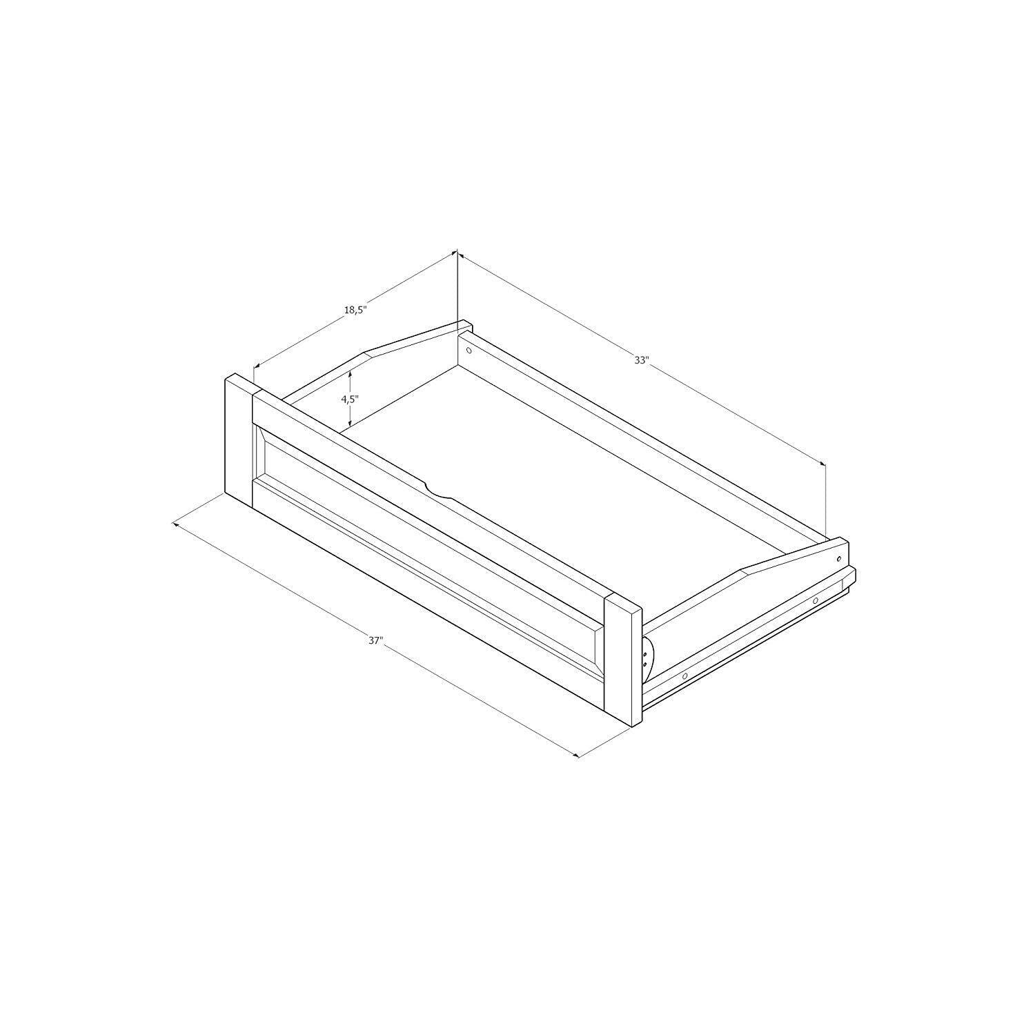 Kodiak Furniture Monterey Frame With Suede Fabric Mattress In Blue/Butternut